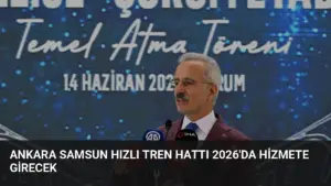 Ankara Samsun Hızlı Tren Hattı 2026’da Hizmete Girecek