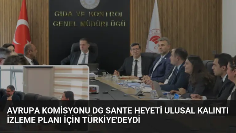 Avrupa Komisyonu DG SANTE Heyeti Ulusal Kalıntı İzleme Planı İçin Türkiye’deydi