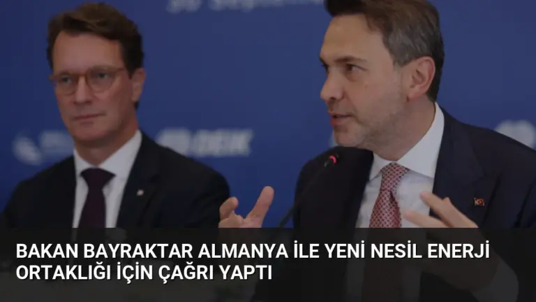 Bakan Bayraktar Almanya ile Yeni Nesil Enerji Ortaklığı İçin Çağrı Yaptı