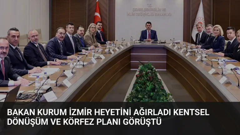 Bakan Kurum İzmir Heyetini Ağırladı Kentsel Dönüşüm ve Körfez Planı Görüştü