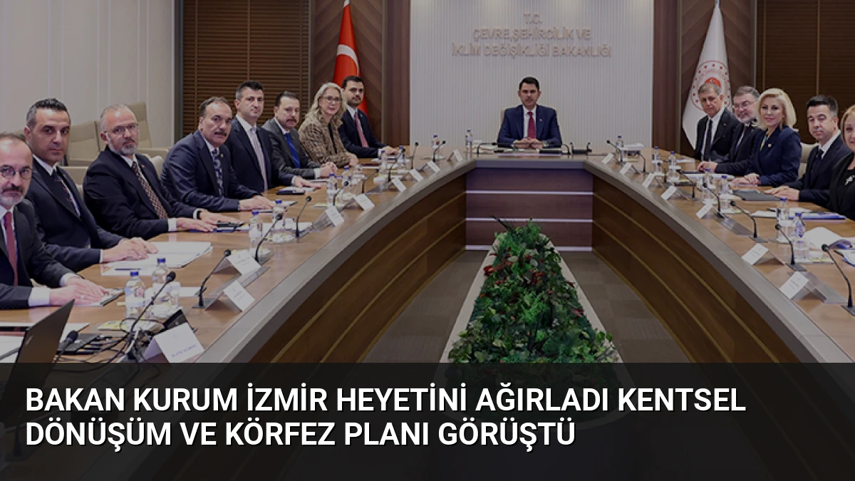 Bakan Kurum İzmir Heyetini Ağırladı Kentsel Dönüşüm ve Körfez Planı Görüştü