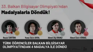 Türk Öğrenciler Balkan Bilgisayar Olimpiyatı’ndan 4 Madalya ile Döndü